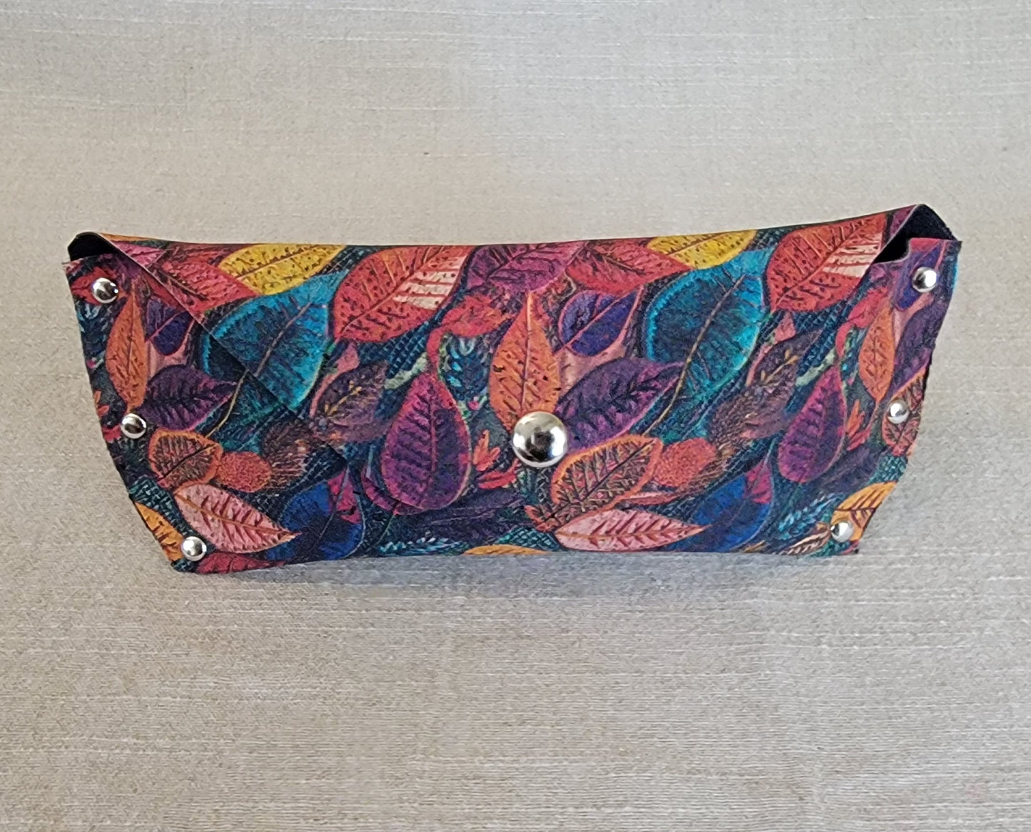 Cork Eyeglass Case - Fall Leaves