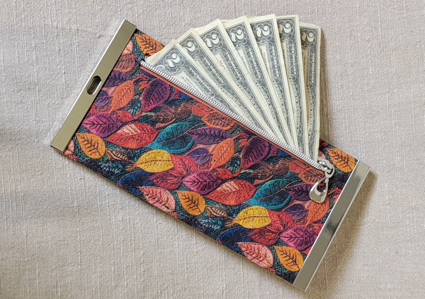 Cork Wallet - Fall Leaves