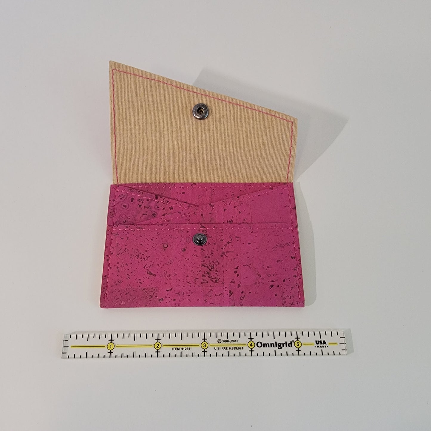 Slim Snap Card Wallet - Fuchsia