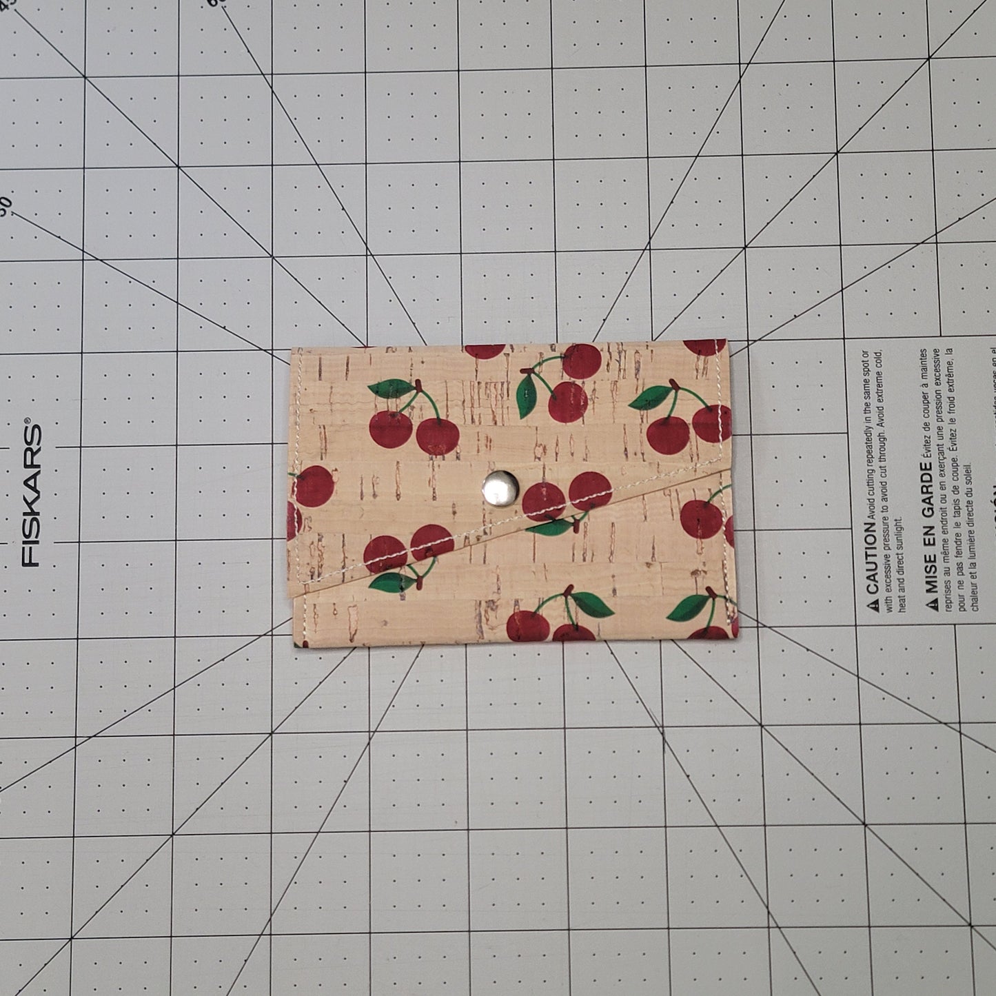 Slim Snap Card Wallet - Cherries