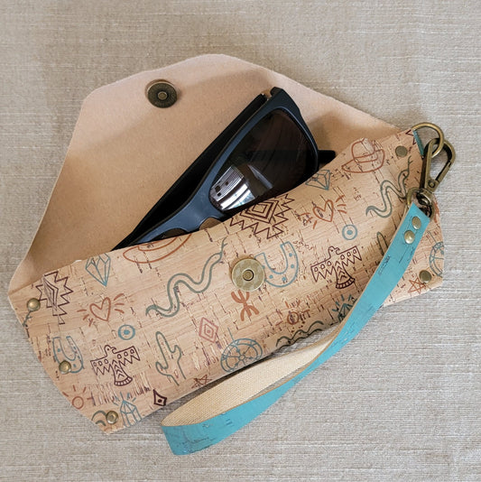 Cork Eyeglass Case - Southwest