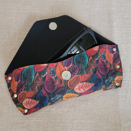 Cork Eyeglass Case - Fall Leaves