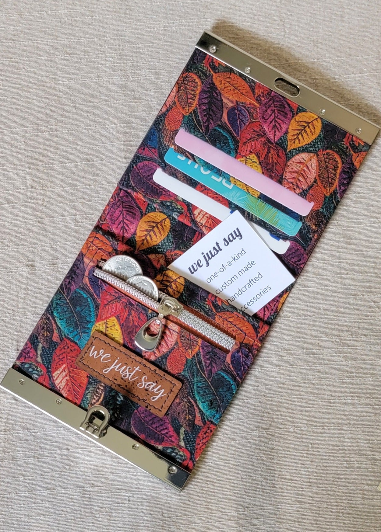 Cork Wallet - Fall Leaves