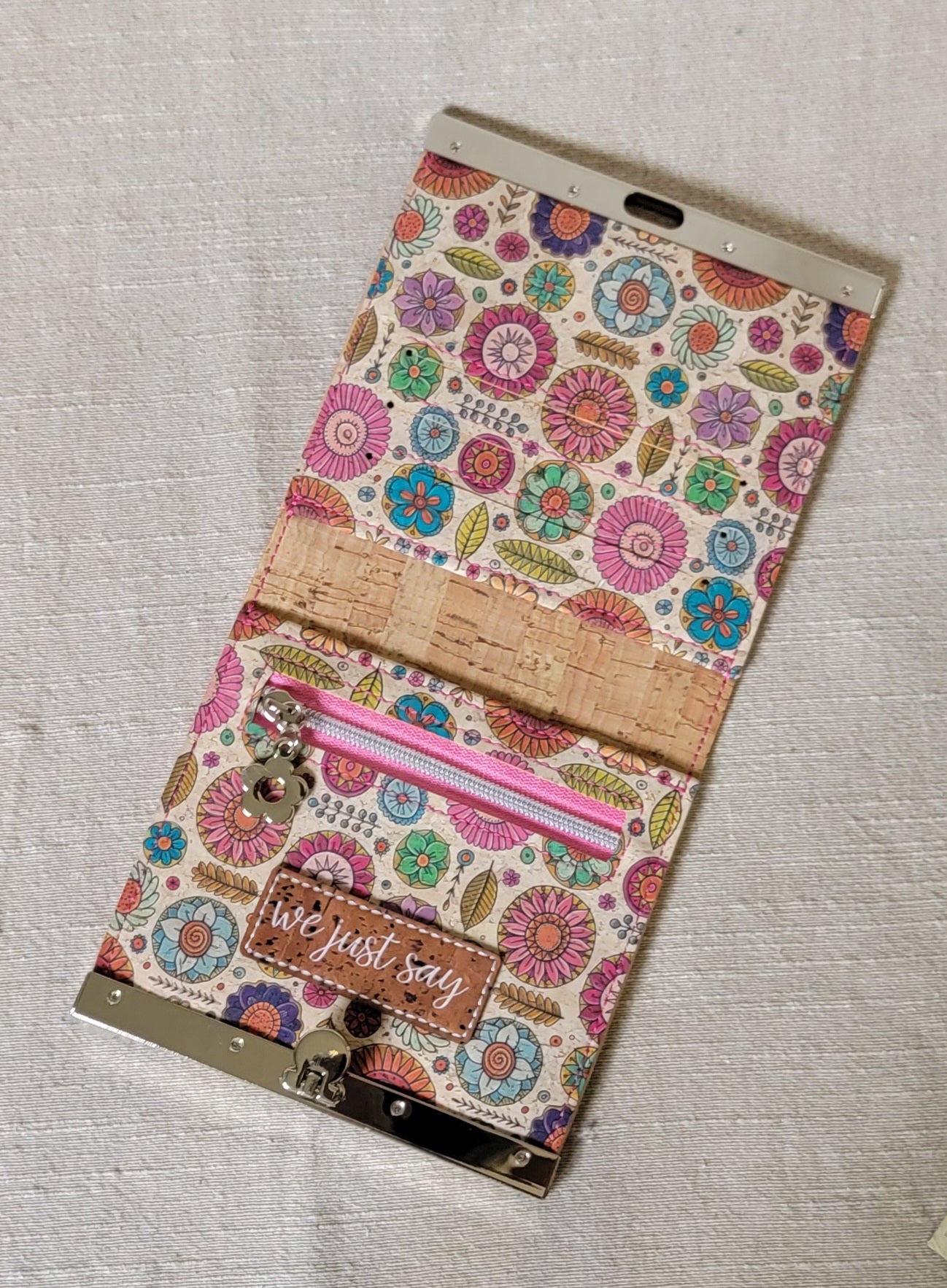 Cork Wallet - Fun Flowers