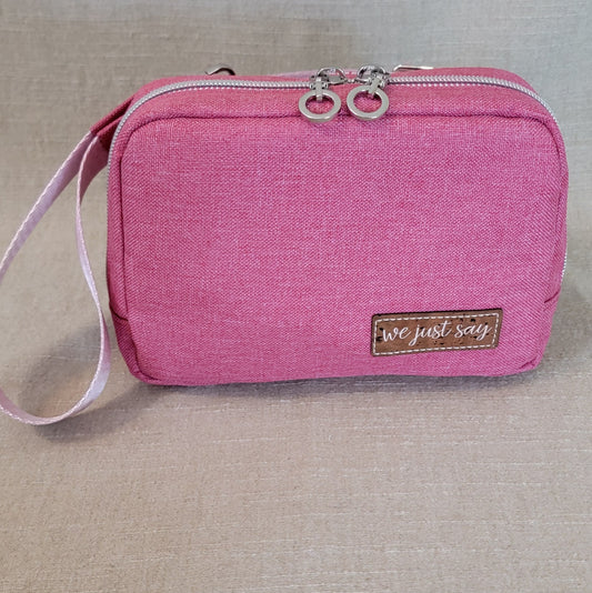 Crossbody Waist Pack - Pink/Gingham