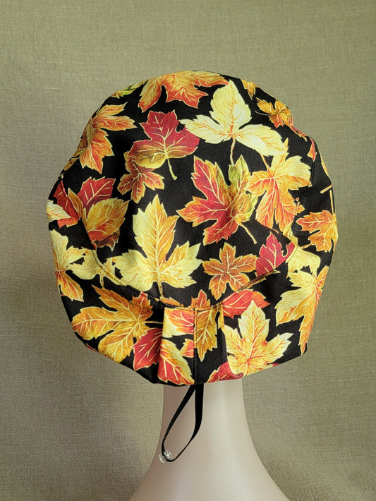 Scrub Cap - Fall Leaves