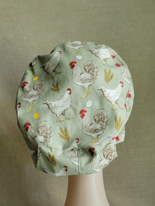 Scrub Cap - Chickens