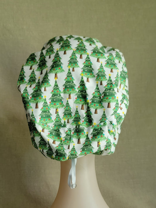 Scrub Cap - Christmas Trees