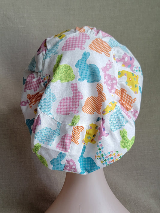 Scrub Cap - Pastel Bunnies
