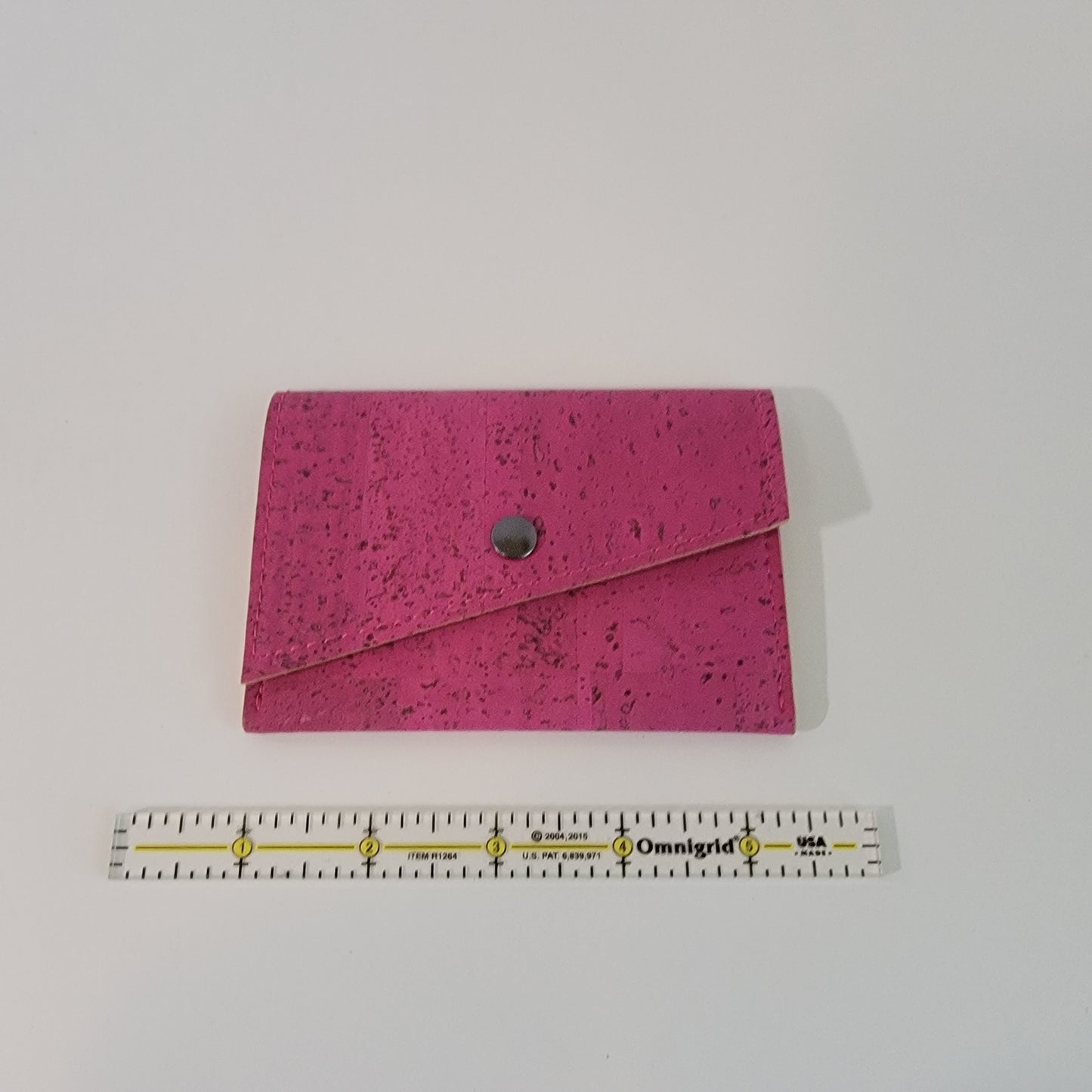 Slim Snap Card Wallet - Fuchsia