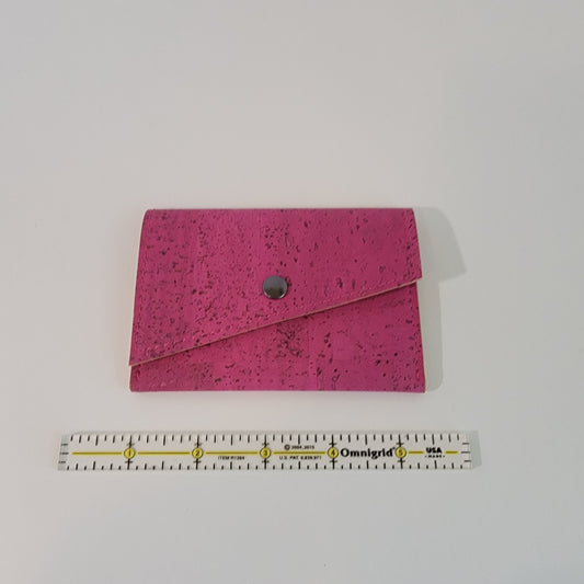 Slim Snap Card Wallet - Fuchsia