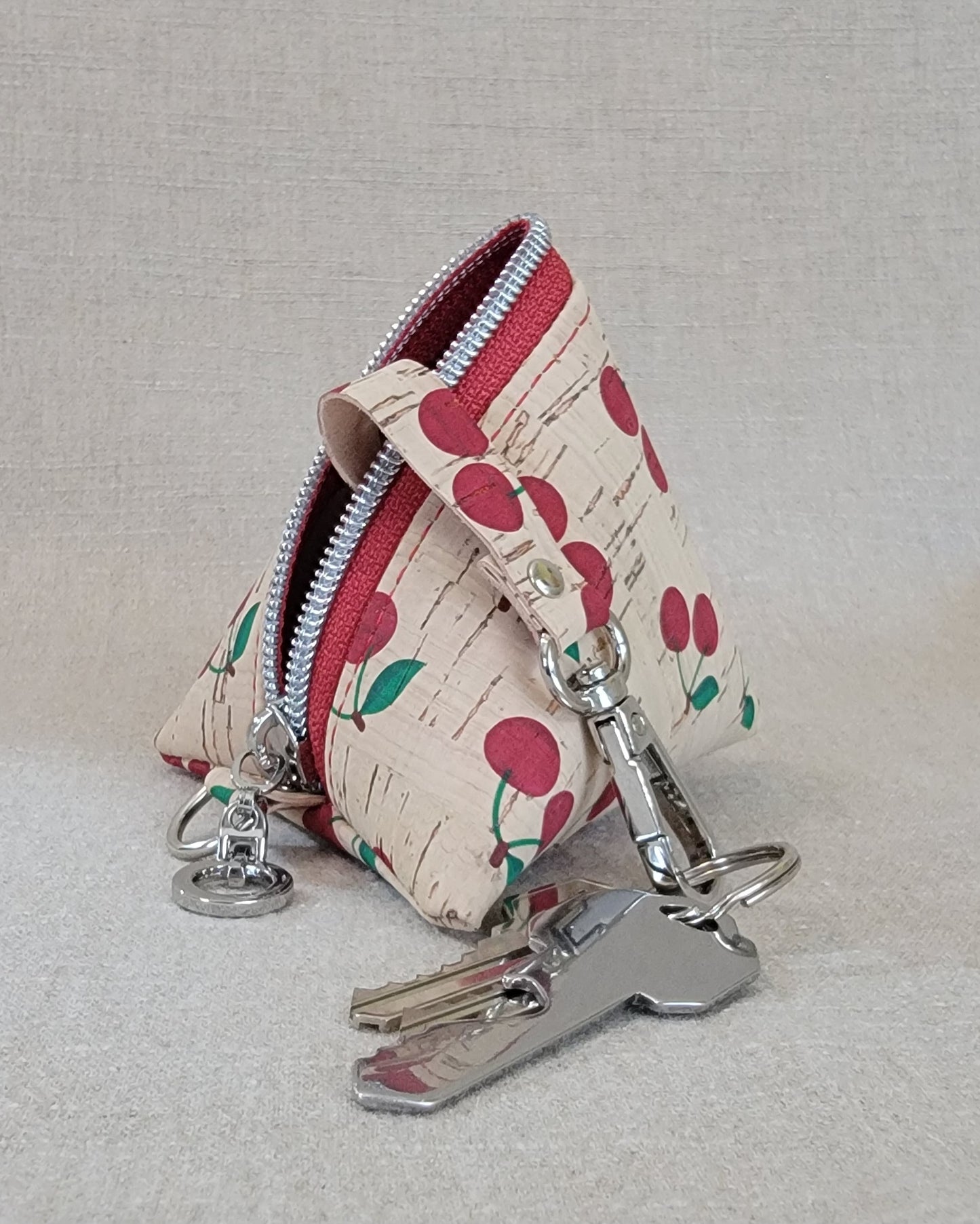 Pyramid Cork Key Keeper - Cherries