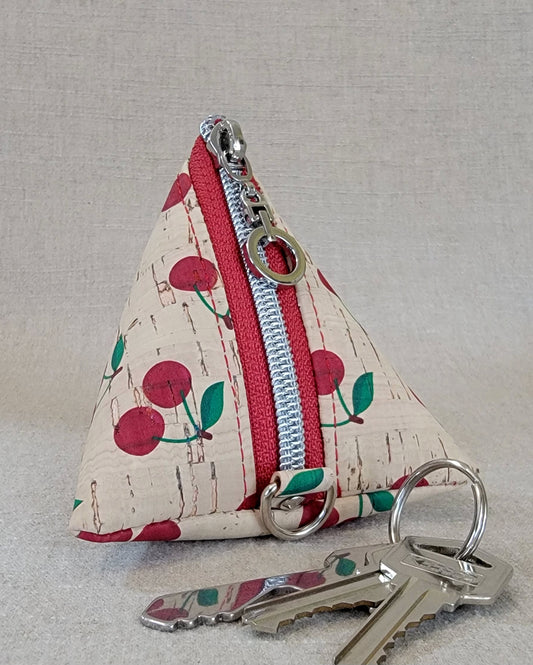 Pyramid Cork Key Keeper - Cherries