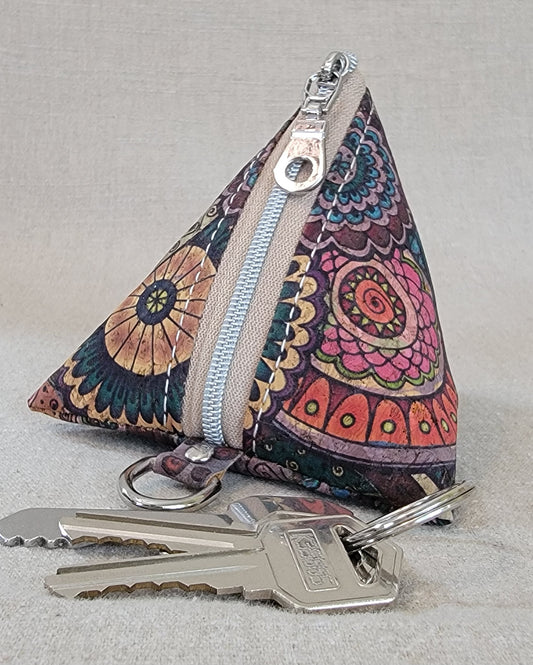 Pyramid Cork Key Keeper - Paisley