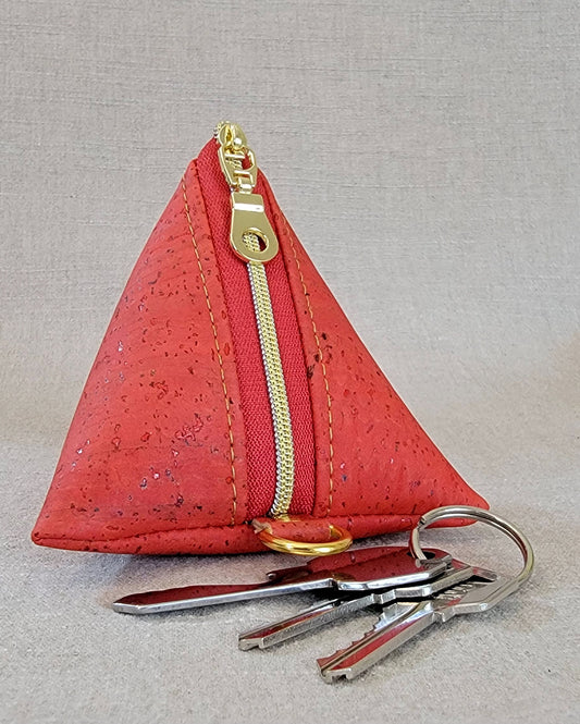 Pyramid Cork Key Keeper - Red