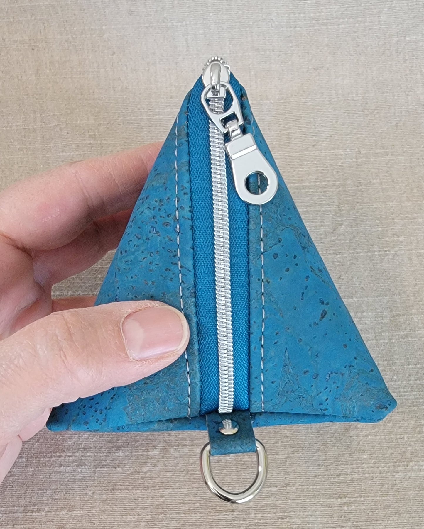 Pyramid Cork Key Keeper - Tahiti Blue