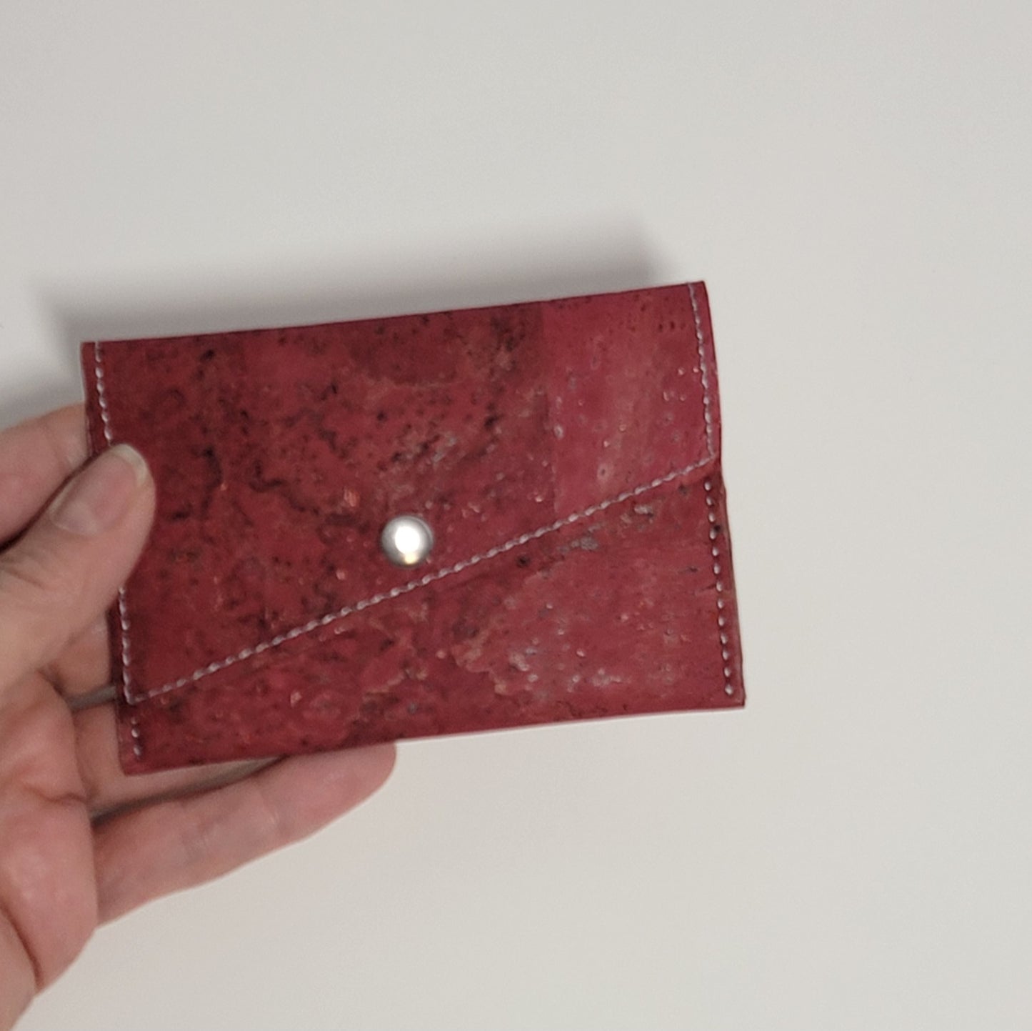 Slim Snap Card Wallet - Dark Pink