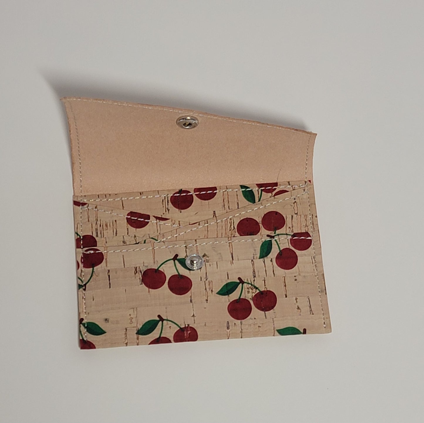 Slim Snap Card Wallet - Cherries