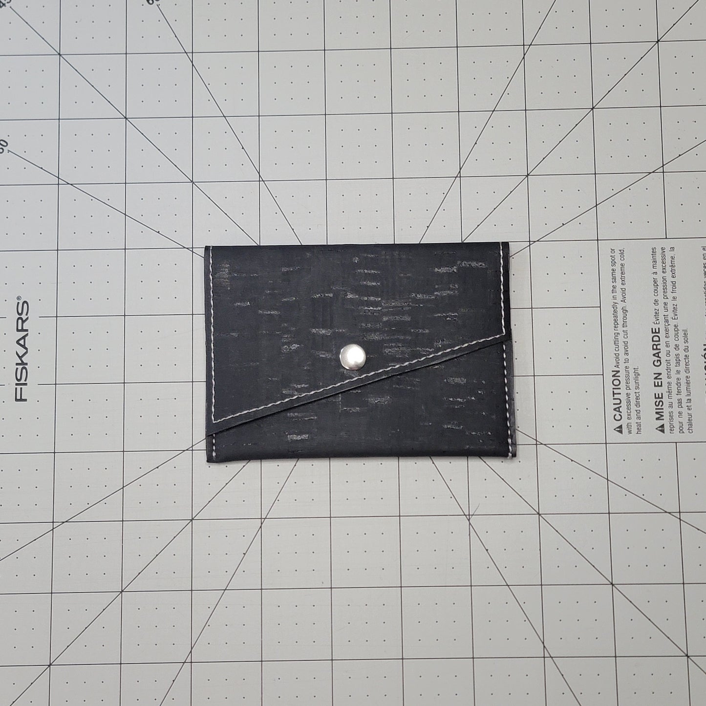 Slim Snap Card Wallet - Black