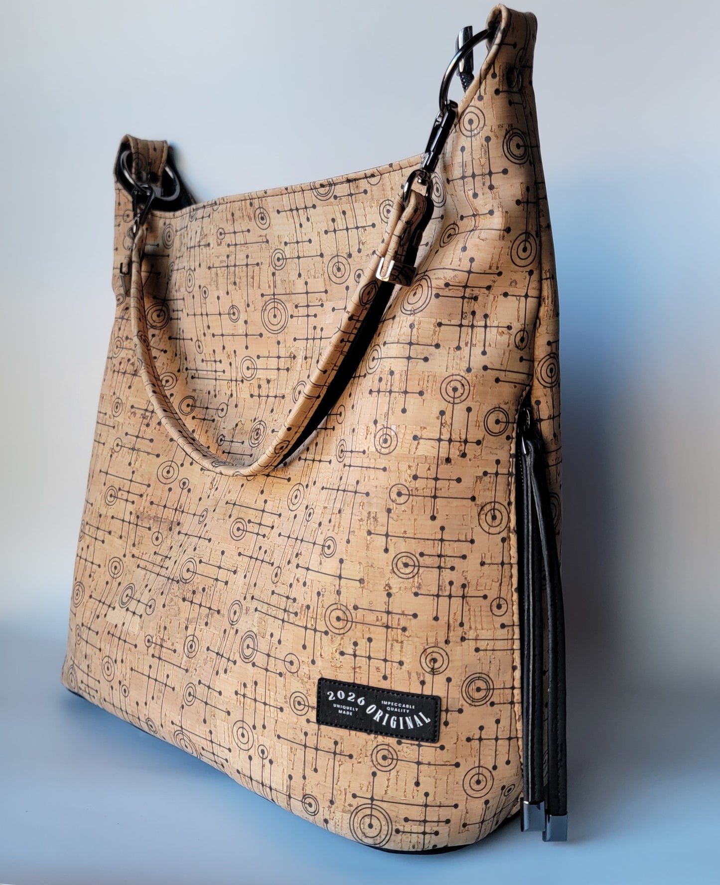 Simplistic Slouch Shoulder Bag - Fifties Abstract