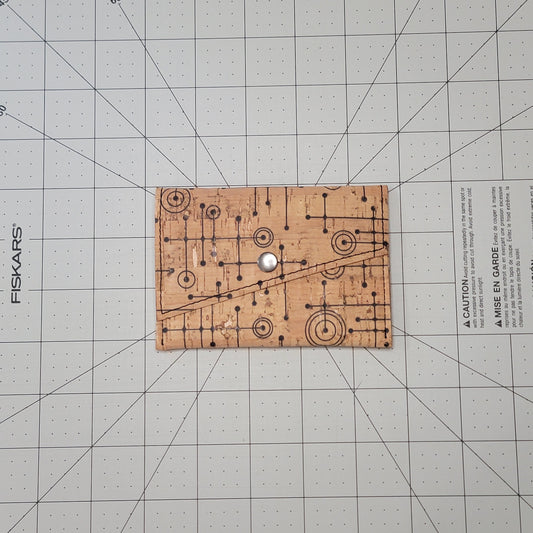 Slim Snap Card Wallet - Fifties Abstract