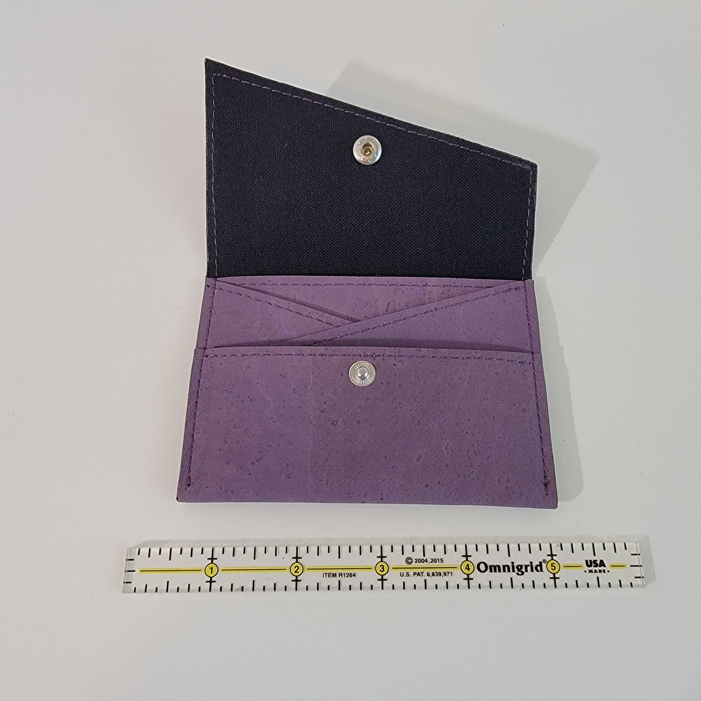 Slim Snap Card Wallet - Purple
