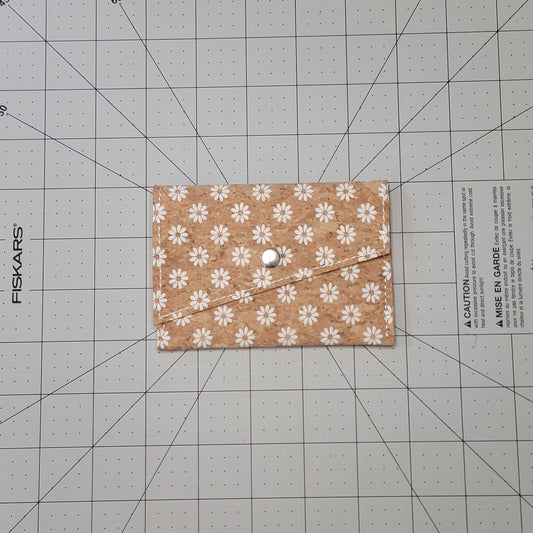 Slim Snap Card Wallet - Daisies