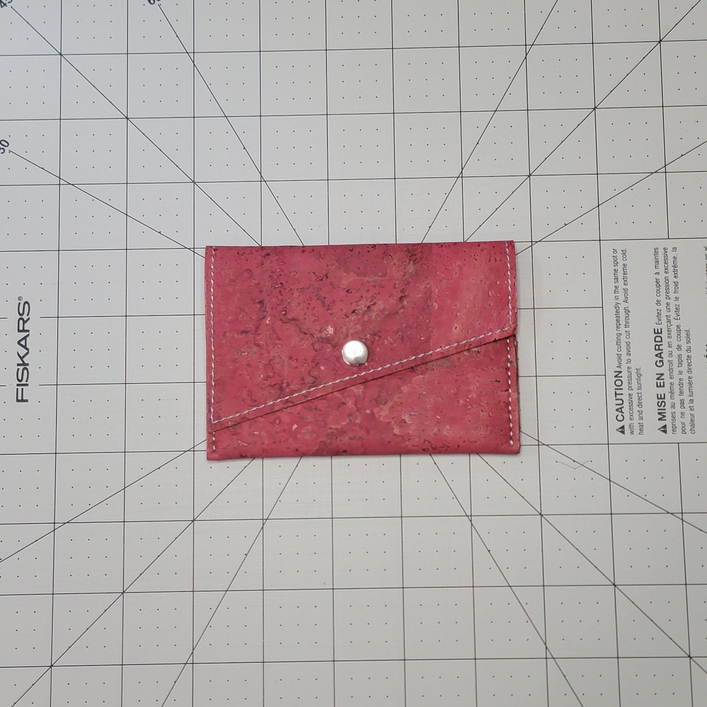 Slim Snap Card Wallet - Dark Pink