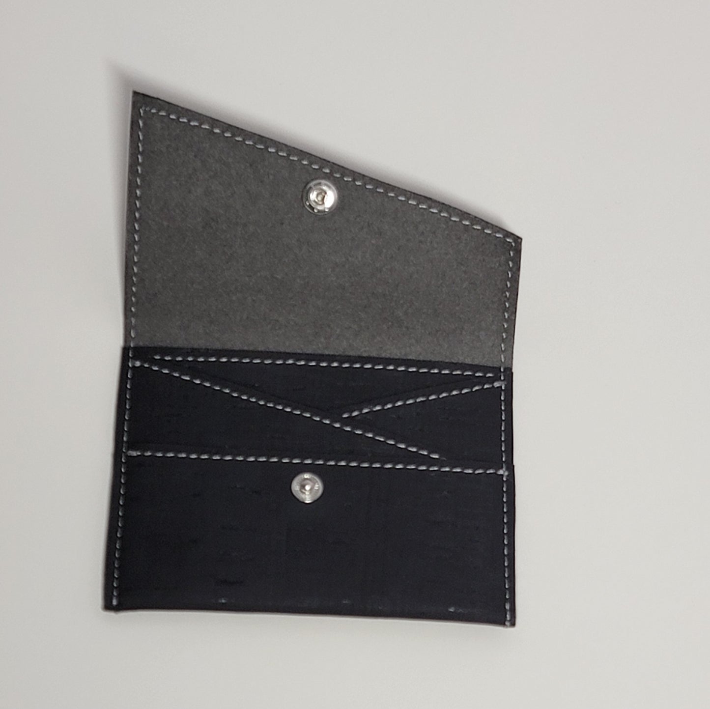 Slim Snap Card Wallet - Black