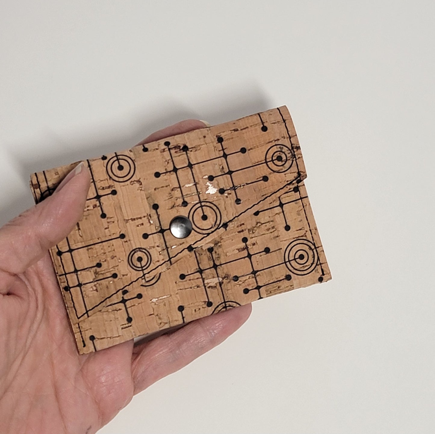 Slim Snap Card Wallet - Fifties Abstract