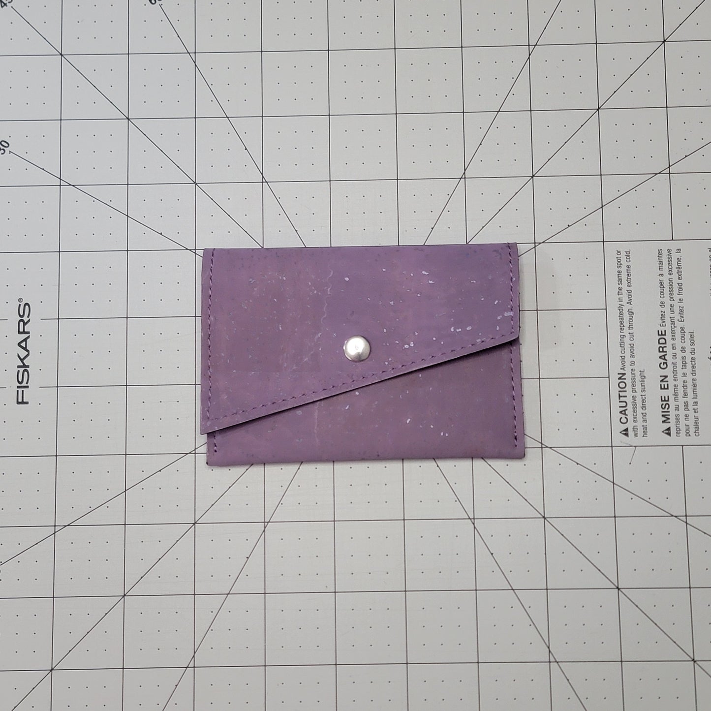 Slim Snap Card Wallet - Purple